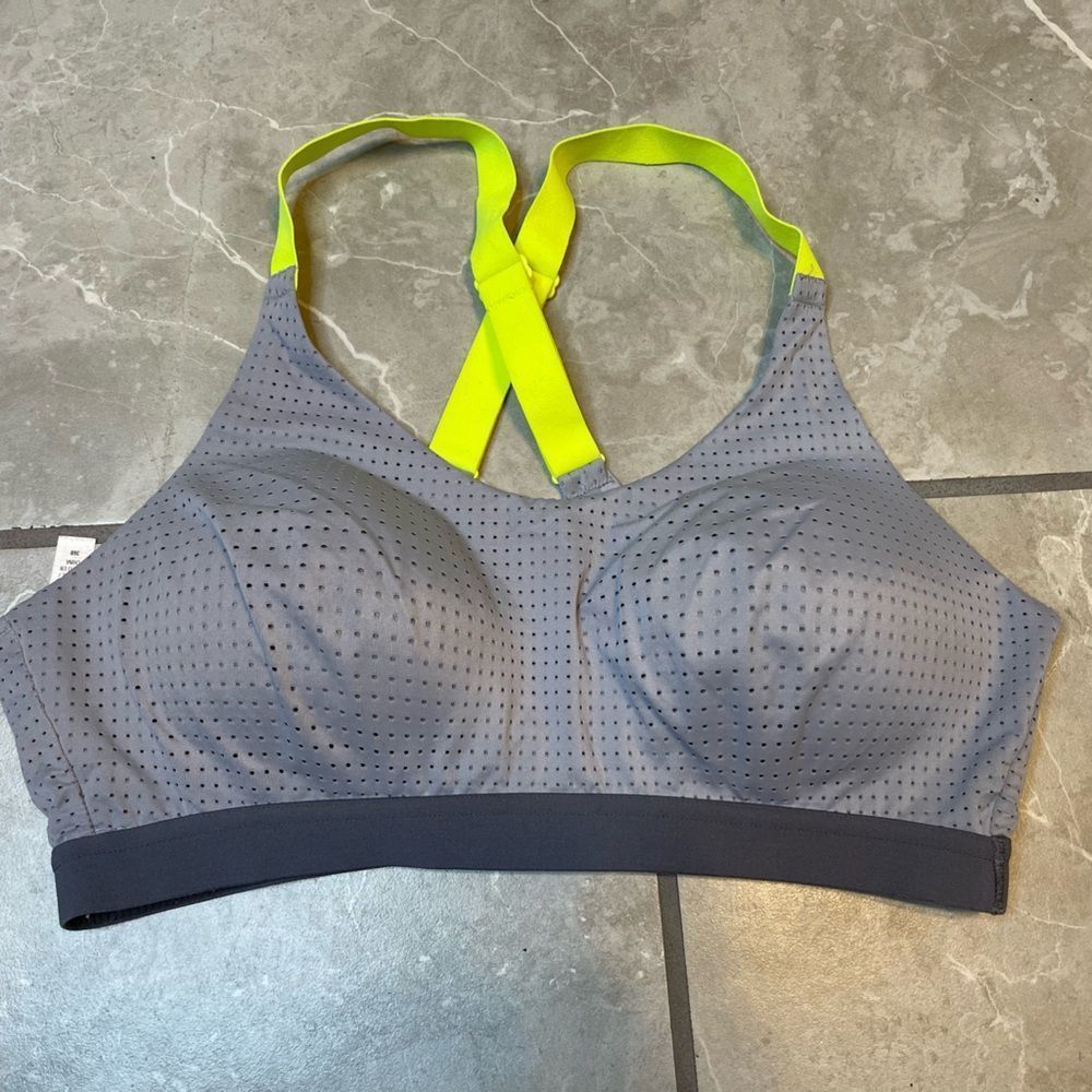 Victoria Secret X Sport Bra Grey and Yellow 36B